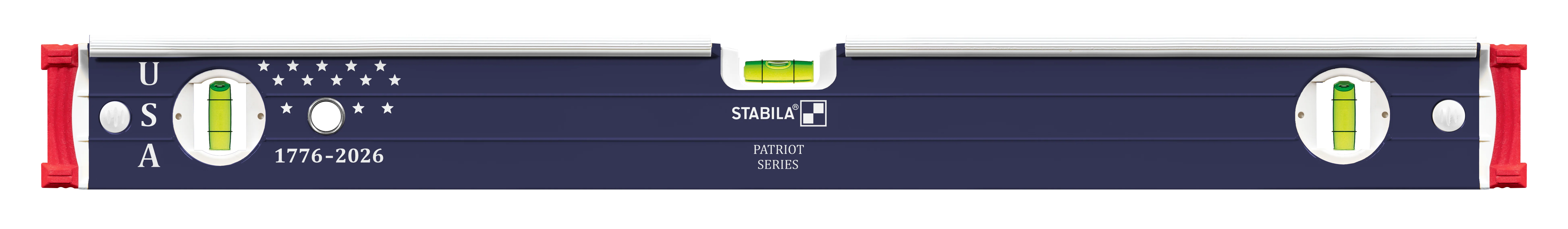 Stabila Limited Edition Patriotic Type 196 Heavy Duty Mason 24-in. and 48-in. Level Set (36250) - Image 2
