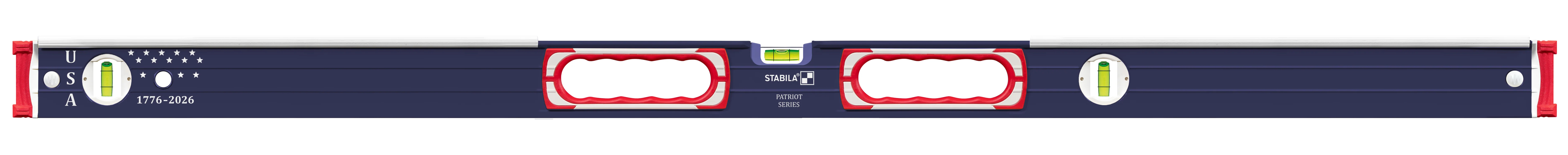 Stabila Limited Edition Patriotic Type 196 Heavy Duty Mason 24-in. and 48-in. Level Set (36250) - Image 3
