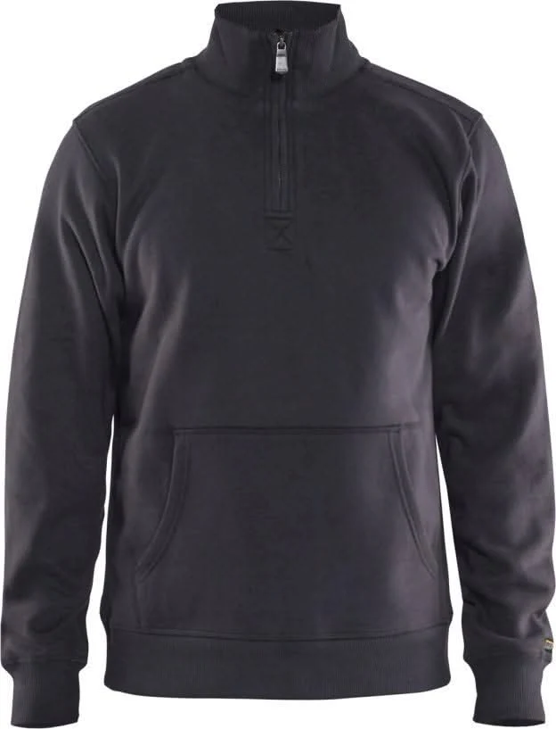 Blaklader 36551060 Half Zip Sweatshirt, Dark Grey - Image 1