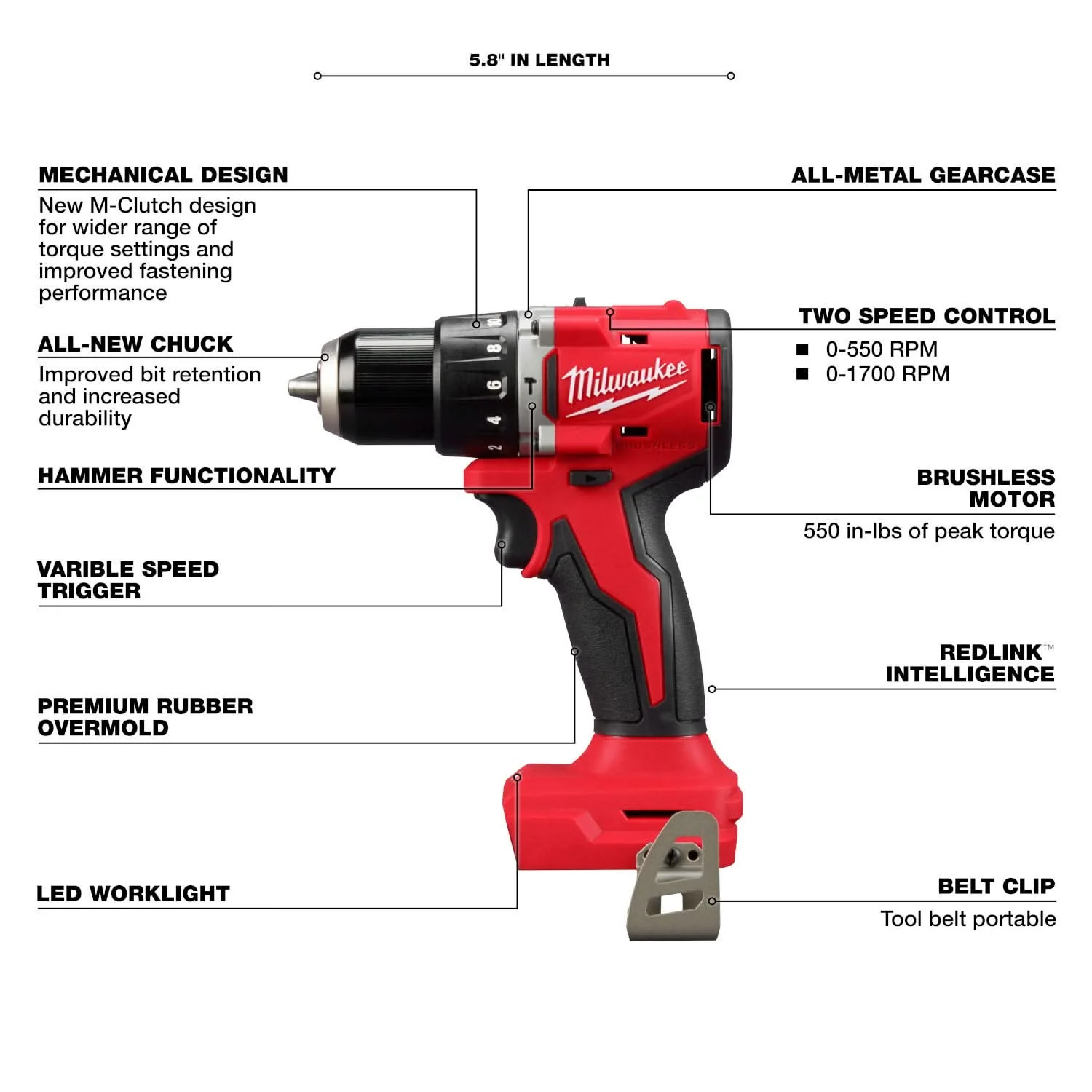 Milwaukee 3693-24CX M18 4 Tool Combo Kit - Image 3