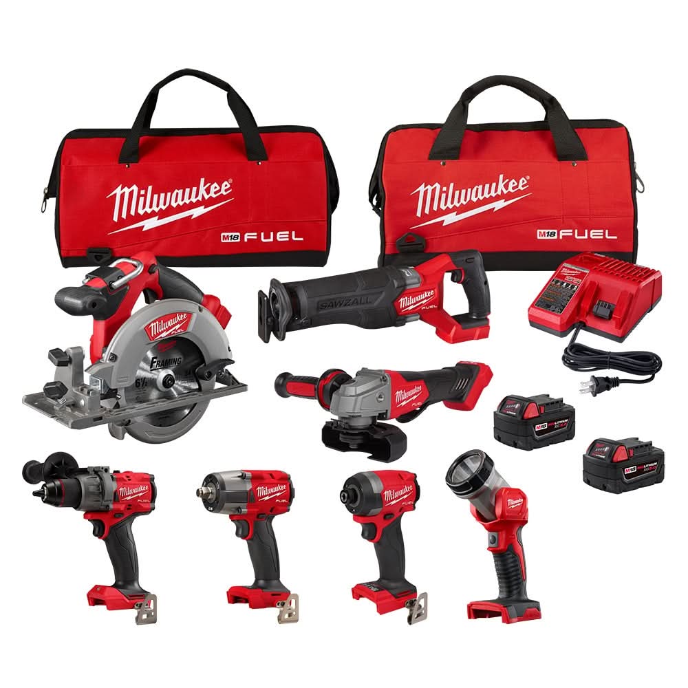 Milwaukee 3697-27 M18 FUEL 7-Tool Combo Kit - Image 1