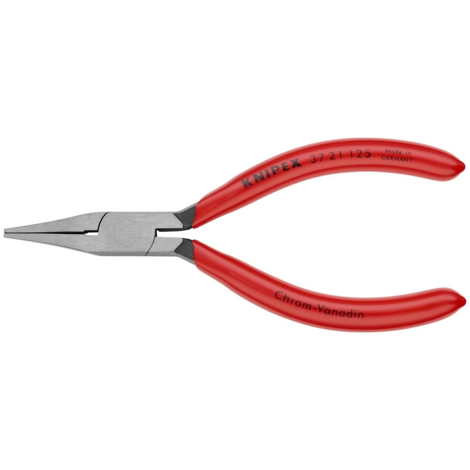 Knipex 37 21 125 Electronics Gripping Pliers-Flat Pointed Tips - Image 1