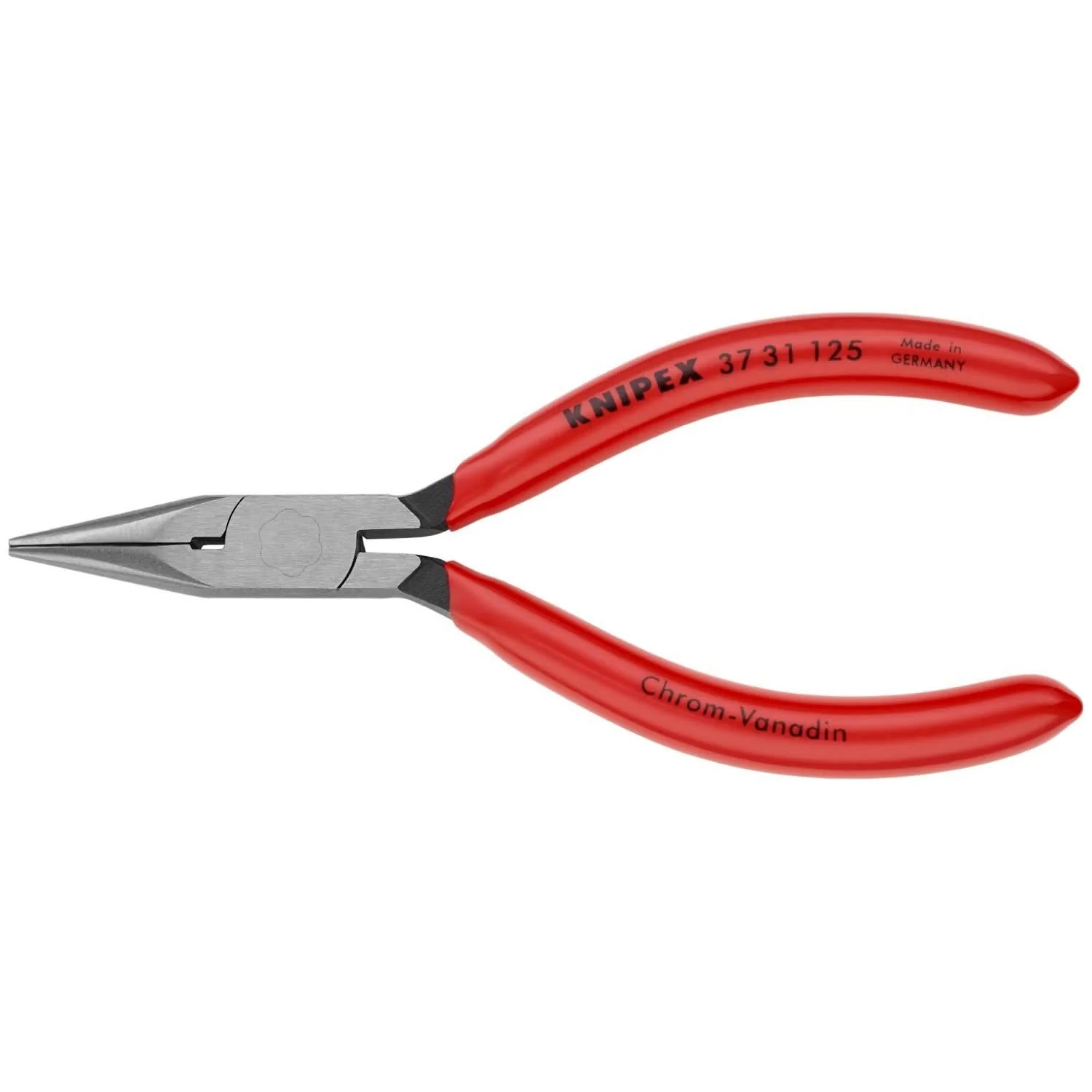 Knipex 37 31 125 Electronics Gripping Pliers-Half Round Tips - Image 1
