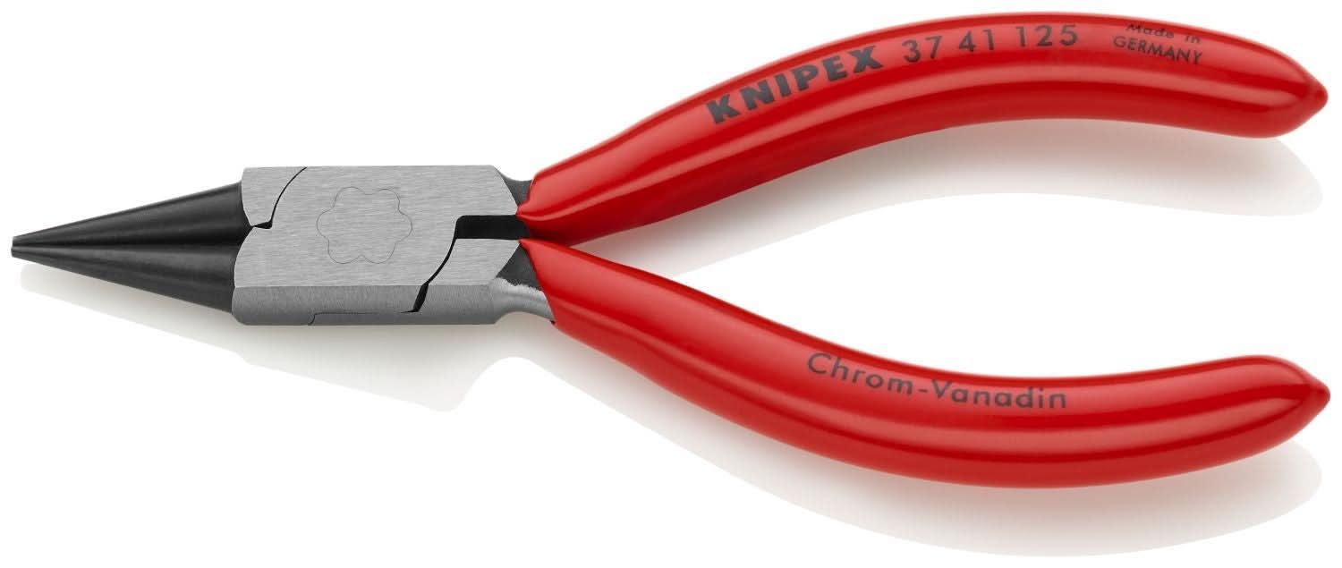 Knipex 37 41 125 Electronics Gripping Pliers-Round Pointed Tips - Image 2
