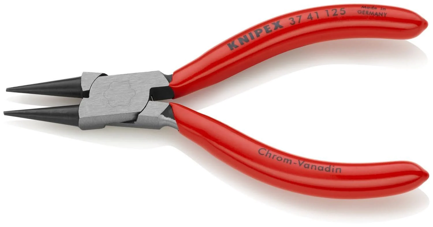 Knipex 37 41 125 Electronics Gripping Pliers-Round Pointed Tips - Image 3