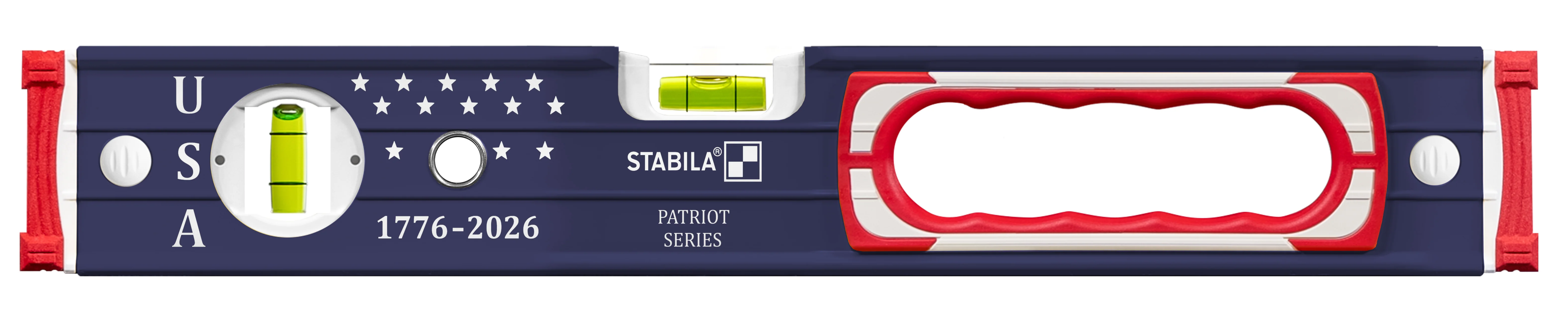 Stabila Limited Edition Patriotic Type 196 Heavy Duty 16-in. and 48-in. Level Set (37250) - Image 2
