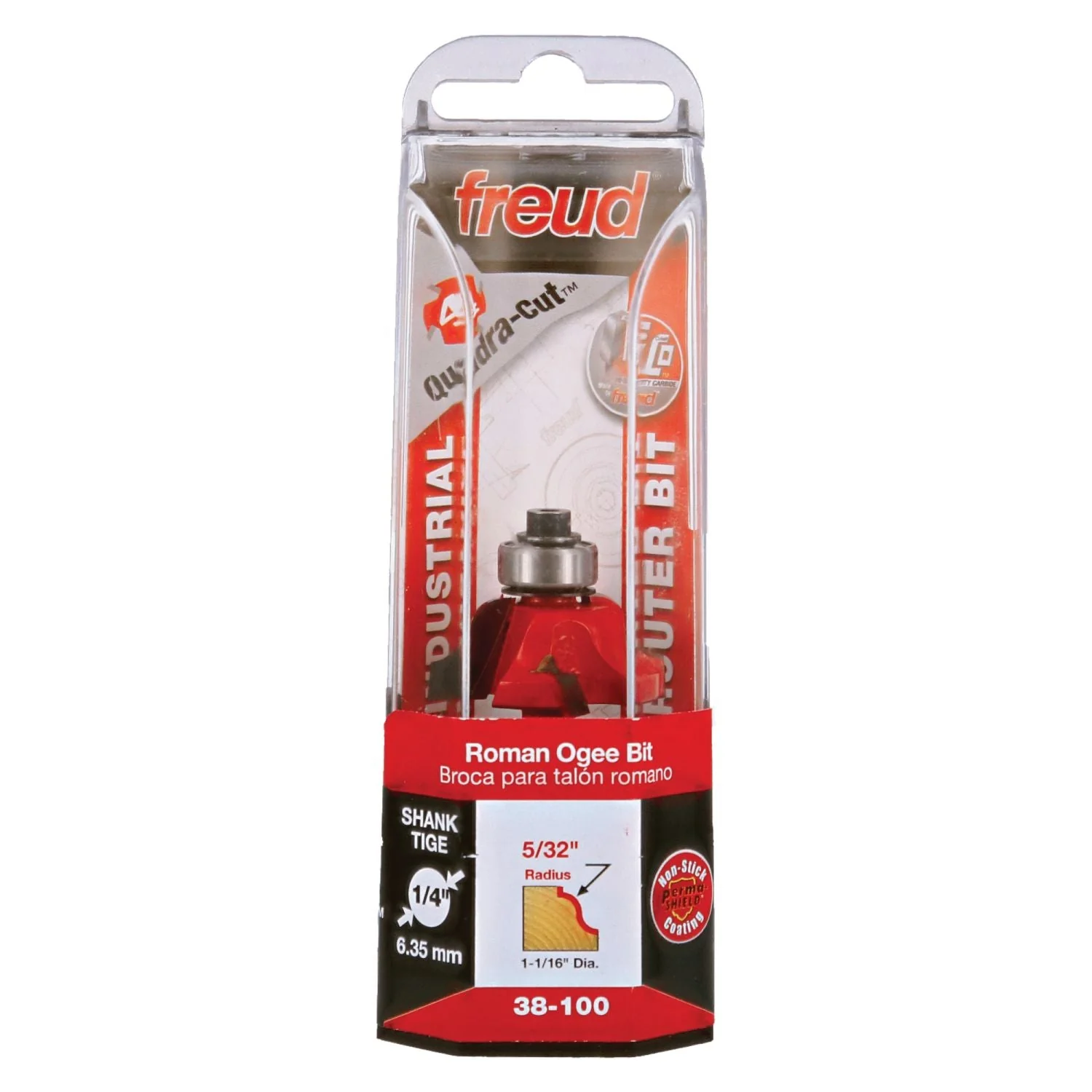 Freud 38-100 1-1/16-Inch Roman Ogee Router Bit (Quadra-Cut) - Image 2
