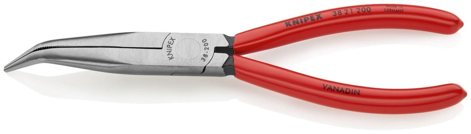 Knipex 38 21 200 Long Nose 40&deg; Angled Pliers without Cutter - Image 2