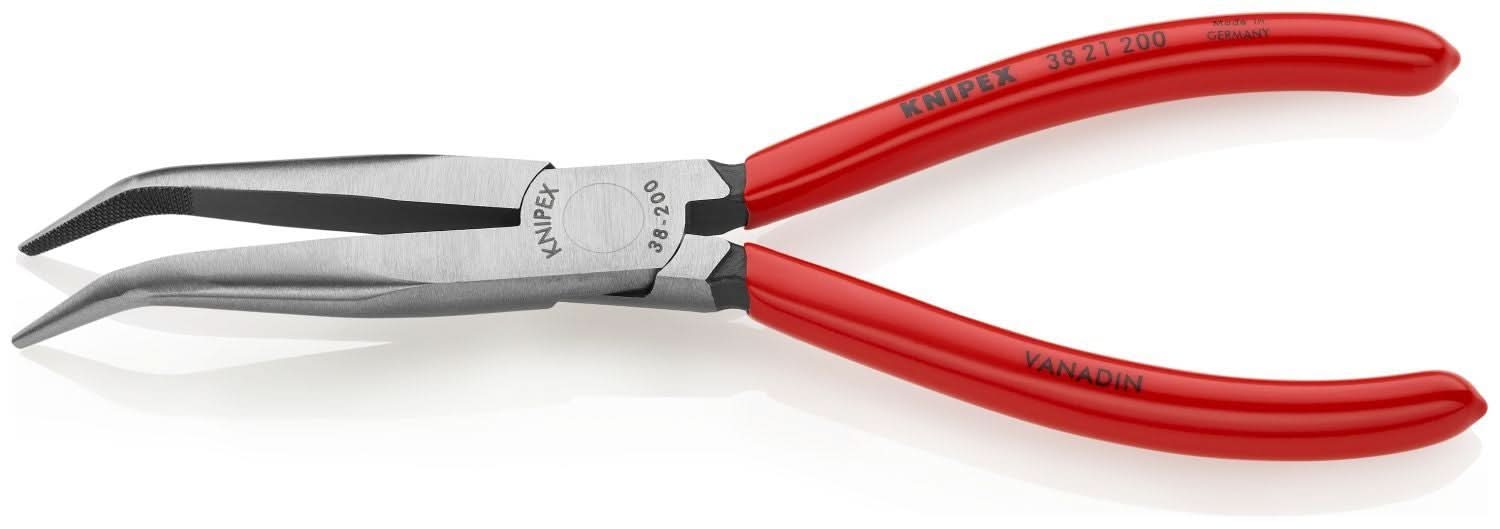 Knipex 38 21 200 Long Nose 40&deg; Angled Pliers without Cutter - Image 3