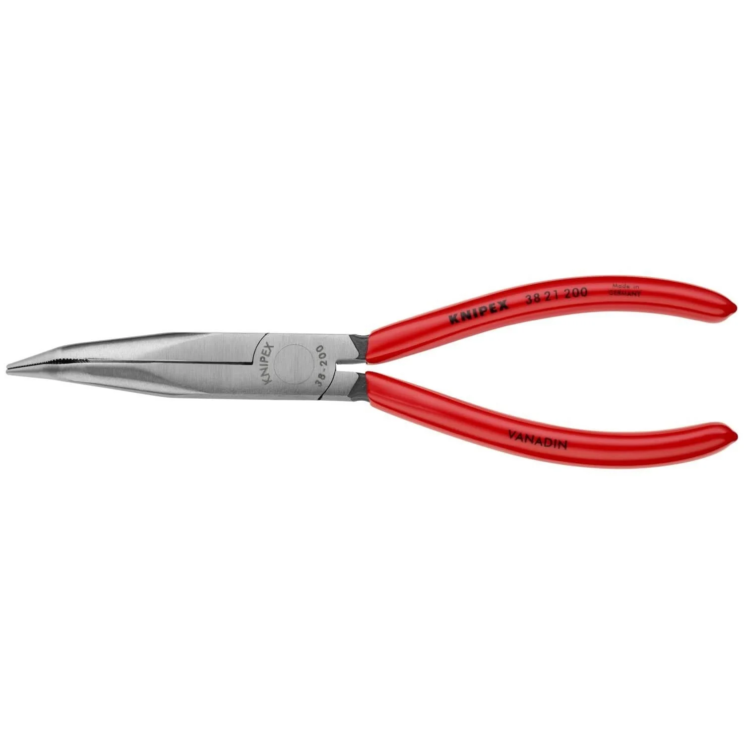 Knipex 38 21 200 Long Nose 40&deg; Angled Pliers without Cutter - Image 1