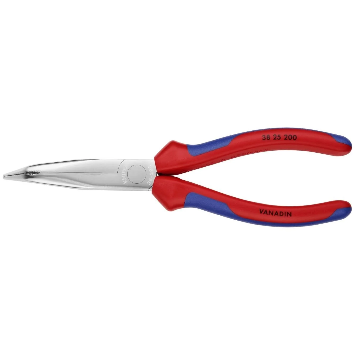 Knipex 38 25 200 Long Nose 40&deg; Angled Pliers without Cutter - Image 1