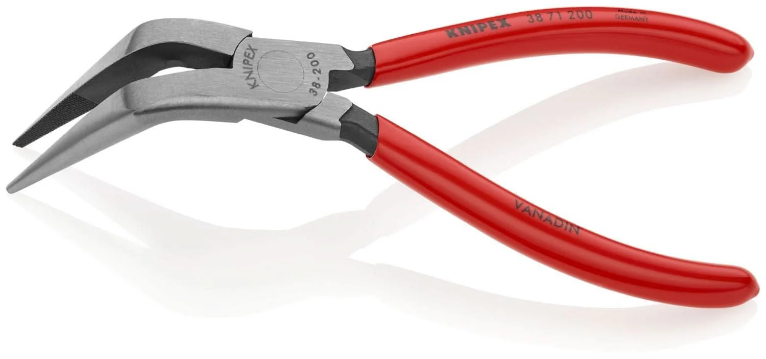 Knipex 38 71 200 Long Nose 70&deg; Angled Pliers without Cutter - Image 3