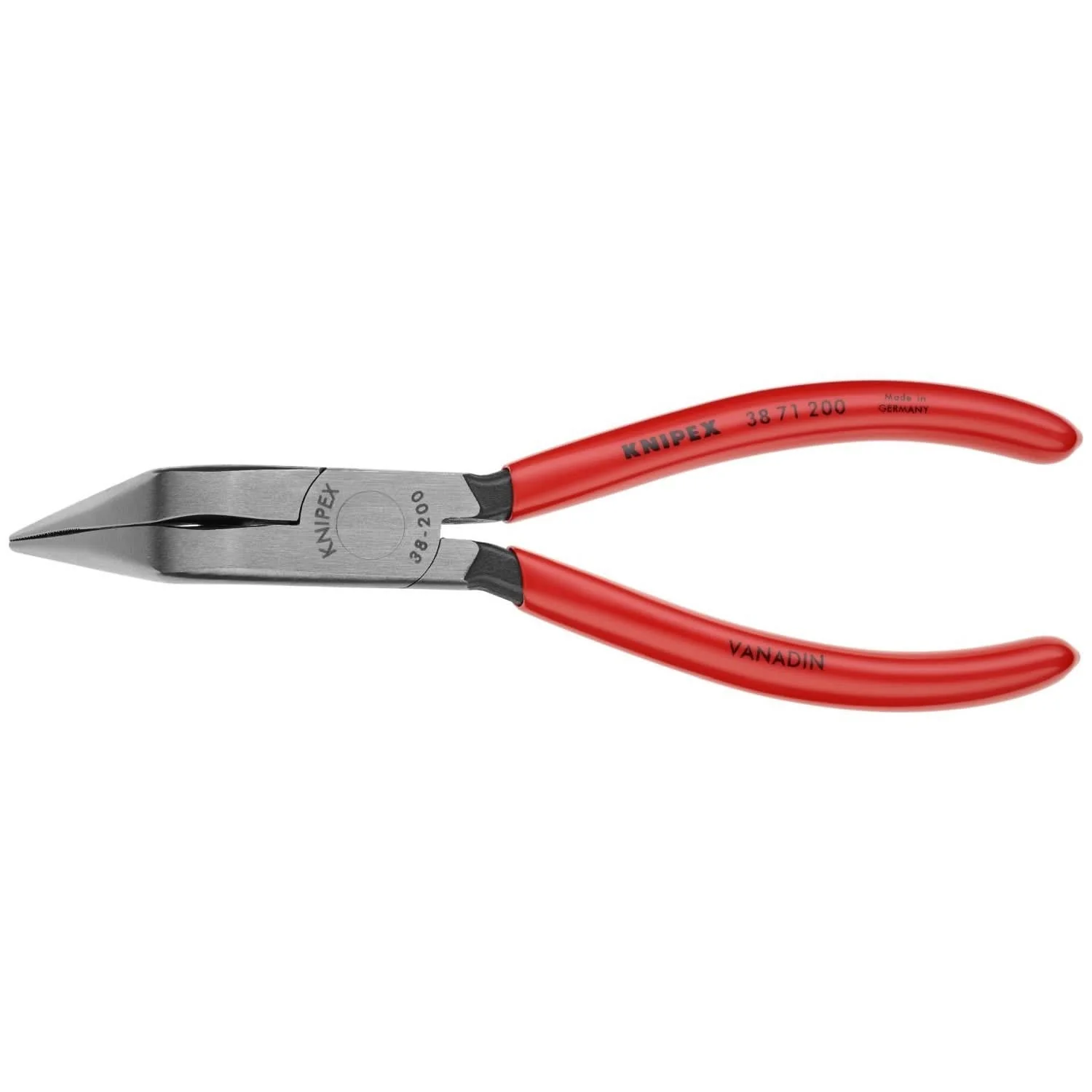 Knipex 38 71 200 Long Nose 70&deg; Angled Pliers without Cutter - Image 1