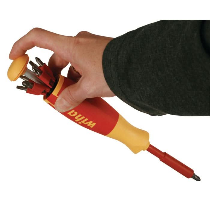 Wiha 38050 14-Piece Insulated Pop-Up Bit Holder Set Slotted, Phillips, Square, Pozidriv - Image 3