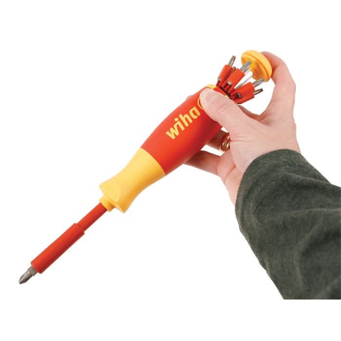 Wiha 38051 14-Piece Insulated Pop-Up Bit Holder Set Slotted, Phillips, Square, Torx - Image 2