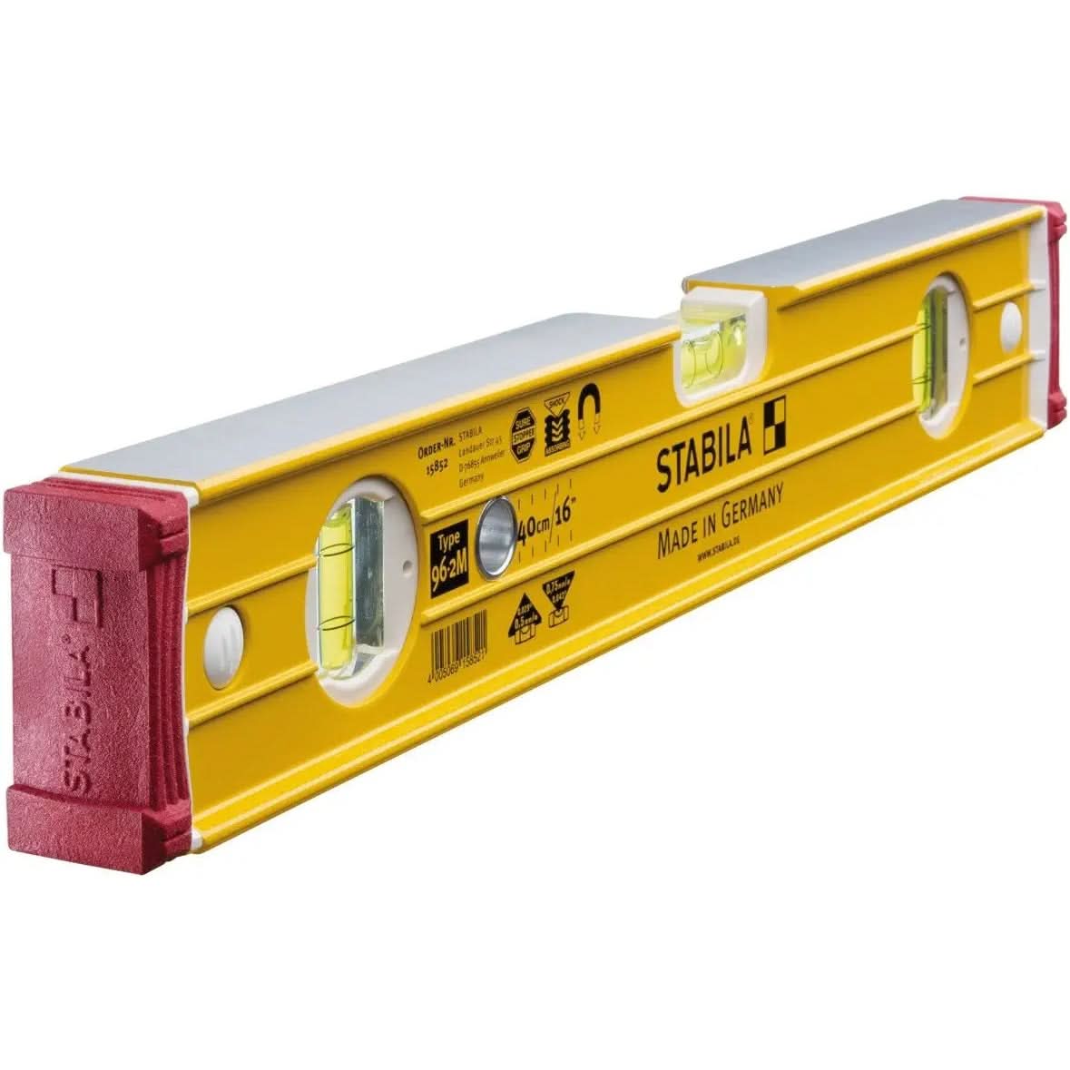 Stabila 38616 Type 96M Heavy Duty Magnetic Level, 16 in. - Image 1