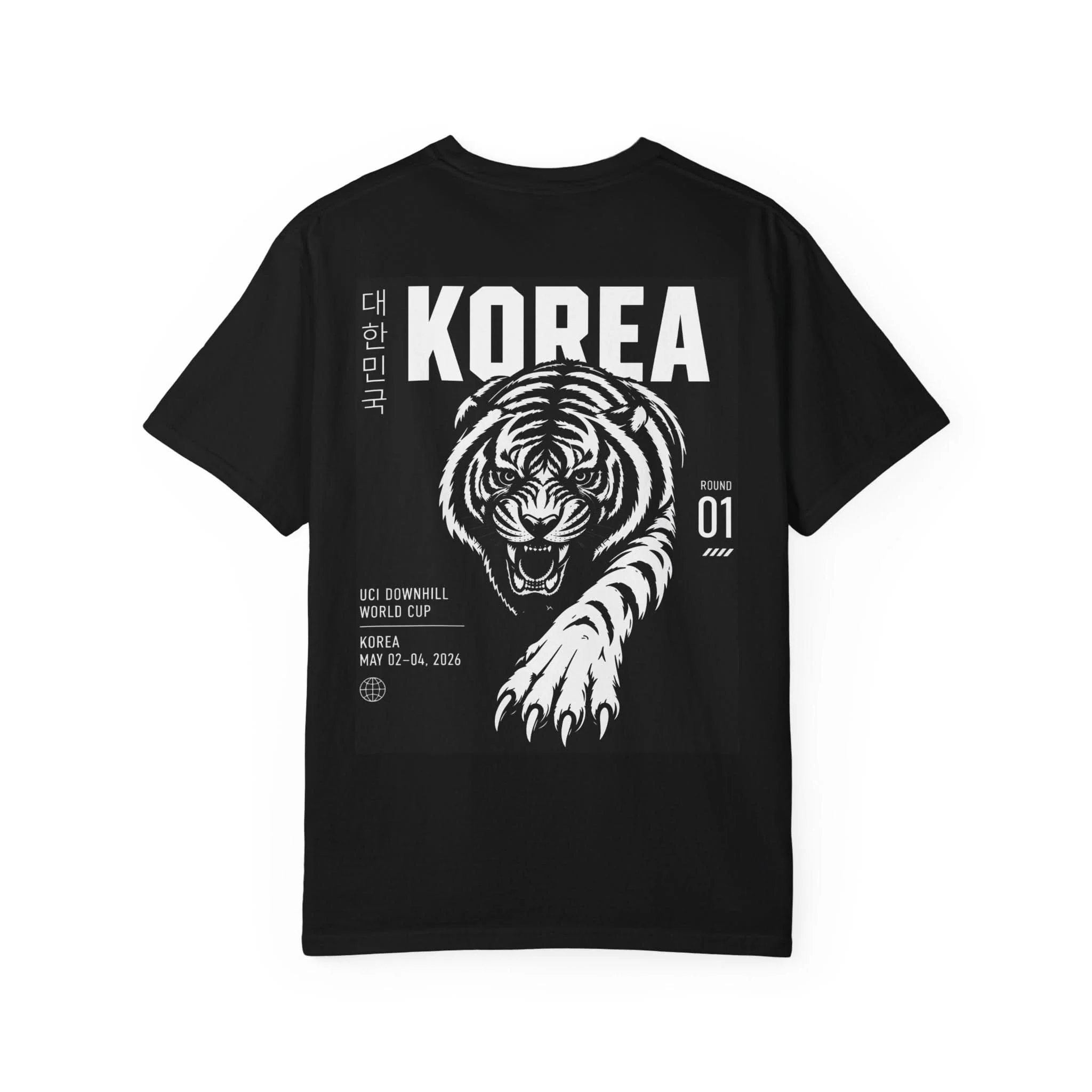 Downhill Mountain Bike World Cup - South Korea Round 1 Tool Nut Frameworks Team T-Shirt - Image 3