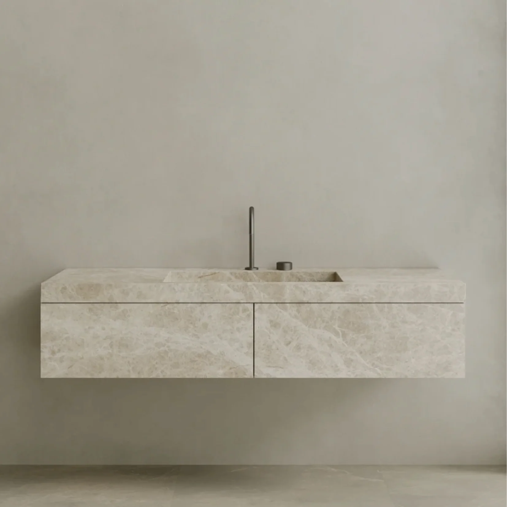 ELEMENTO BATH | FLOATING MARBLE VANITY | $5,000.00 - $9,600.00 - Image 3