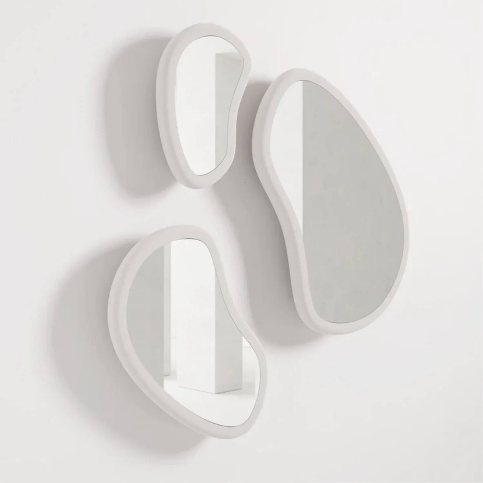 SECOLO | LAGHI WHITE SET OF 3 MIRRORS | $4,510 - Image 3