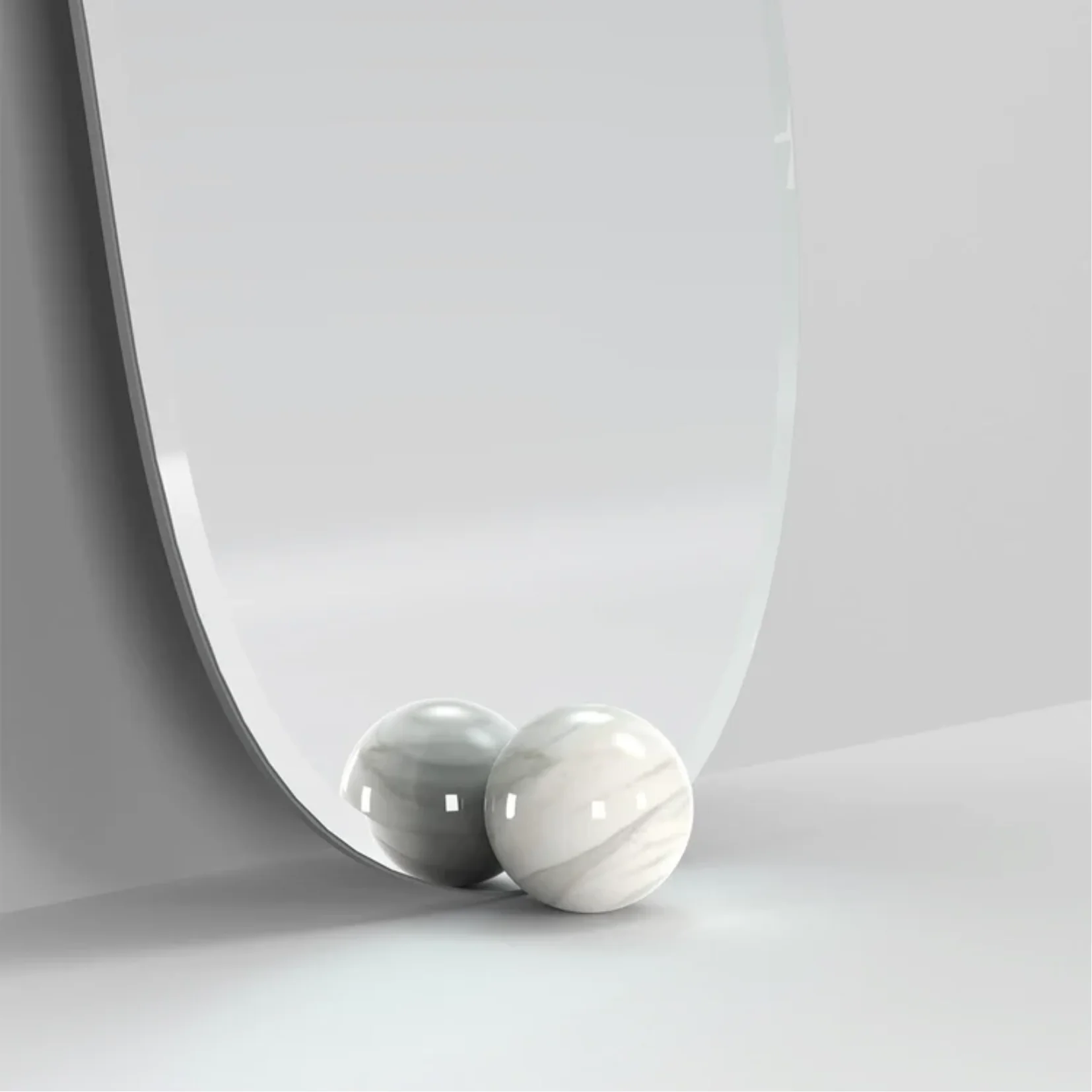 SECOLO | 1931 MARBLE FLOOR MIRROR | $4,375 - Image 3