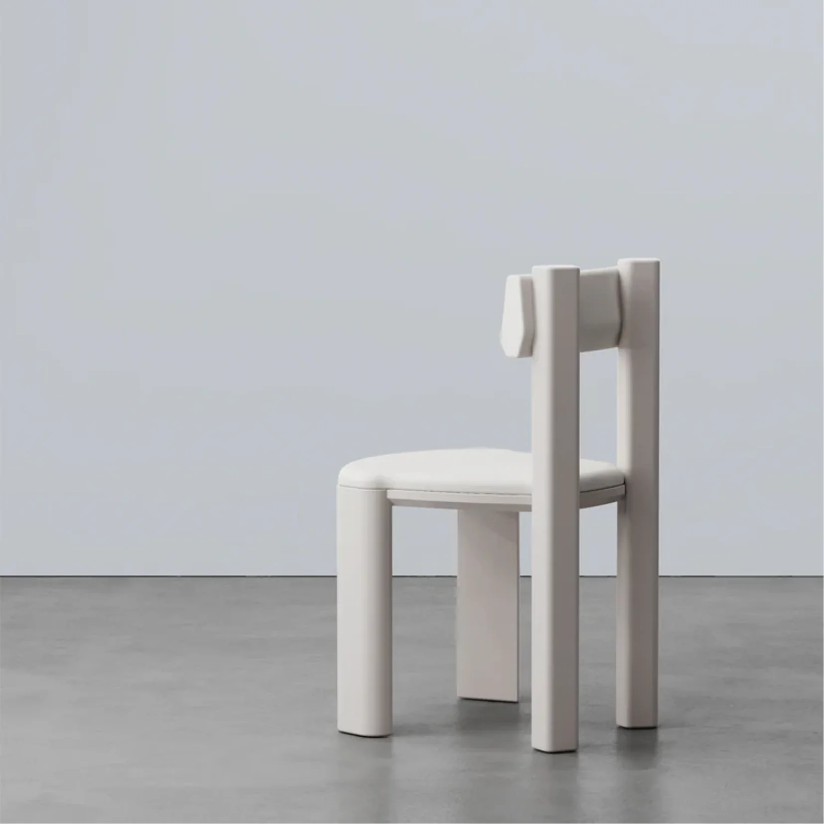 SECOLO | TAOTO WHITE LEATHER DINING CHAIR | $3,930 - Image 3