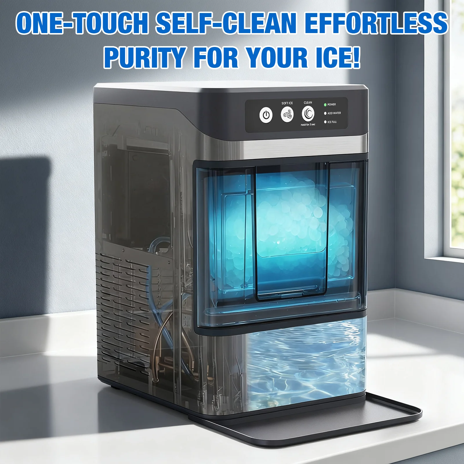 Advwin Nugget Ice Maker Countertop for Chewable Ice - Image 2