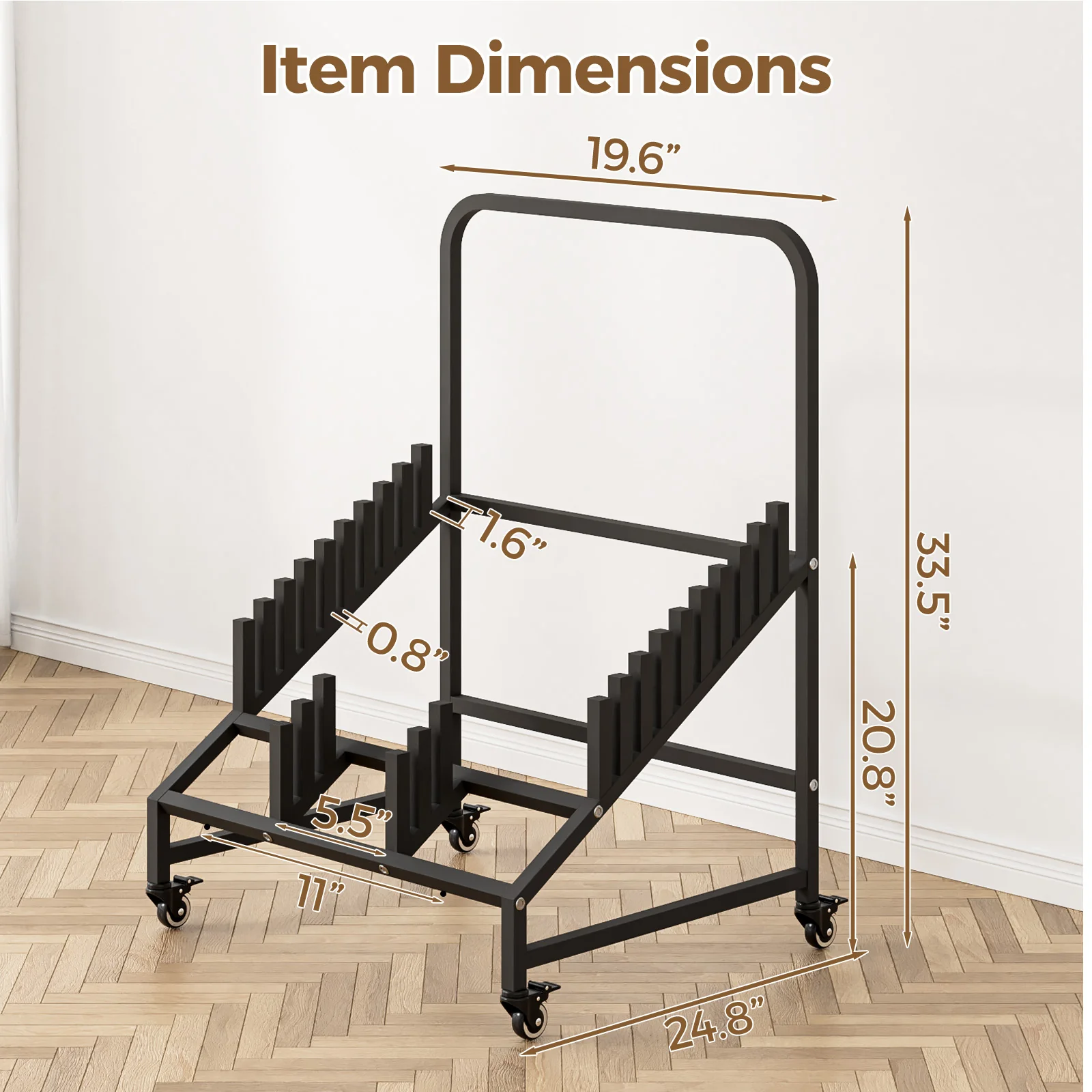 Advwin Tile Display Stand with Adjustable Slots - Image 2
