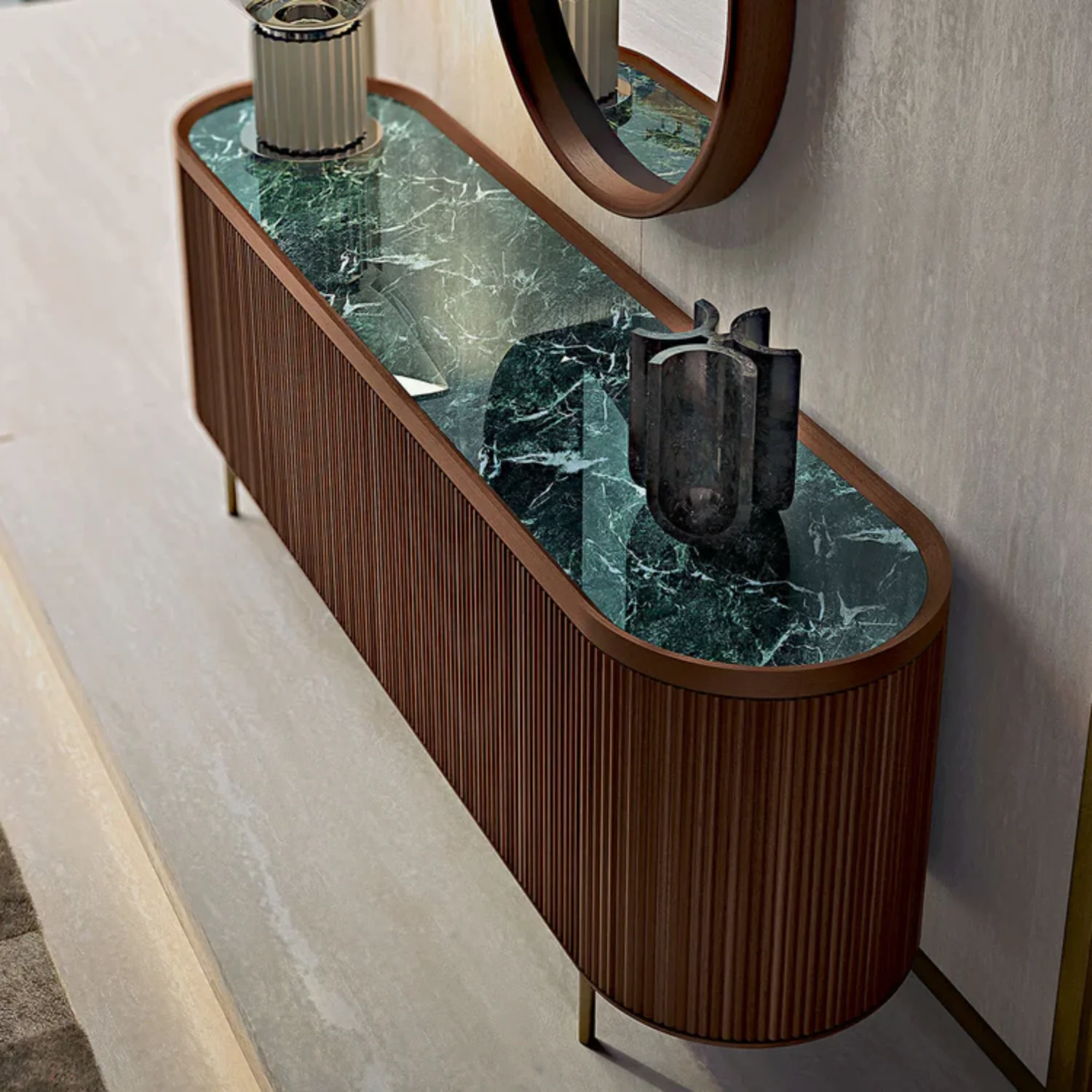 BAMAX | 3-DOOR CHANNELED WALNUT SIDEBOARD | $14,940.00 - Image 2