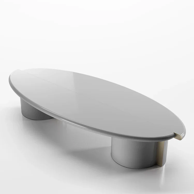 SECOLO | TAYMA LACQUERED GLOSSY GREY COFFEE TABLE | $ 9,495 - Image 3