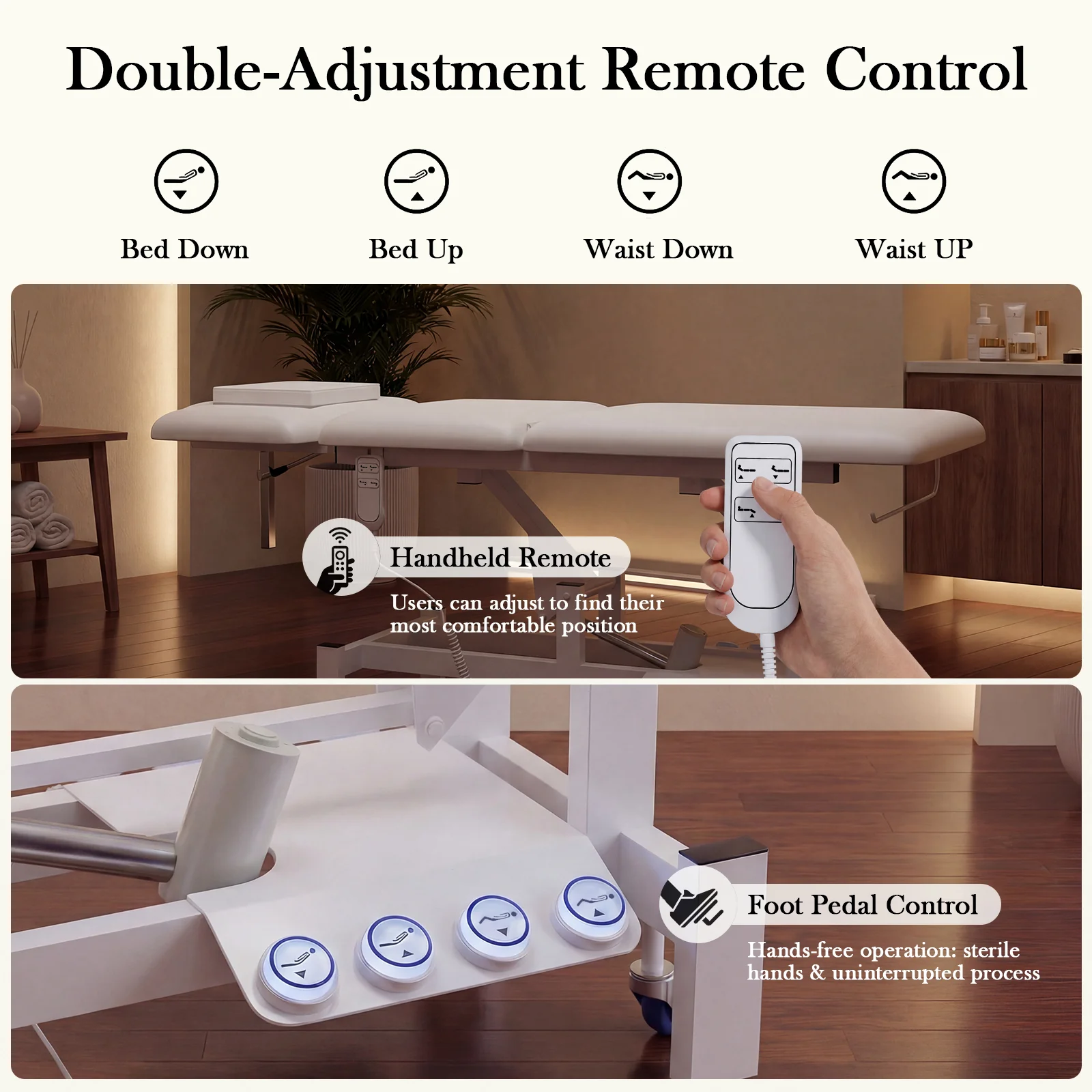 Advwin 2-Motor Electric Massage Treatment Table - Image 3