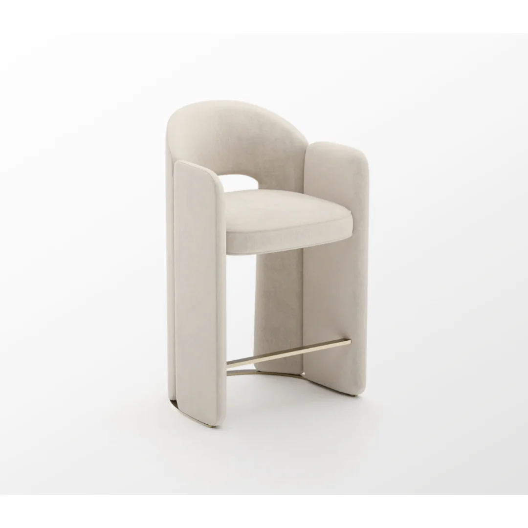 CARACOLE | OVERLAP COUNTER STOOL IVORY | $3,120.00 - Image 3