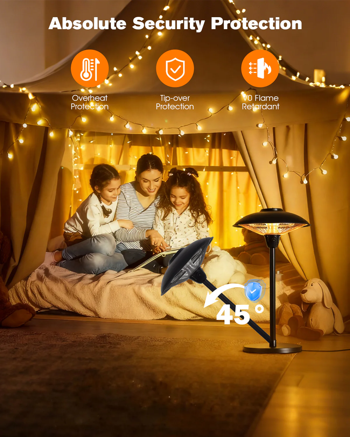 Advwin Infrared Tabletop Electric Patio Heater - Image 3