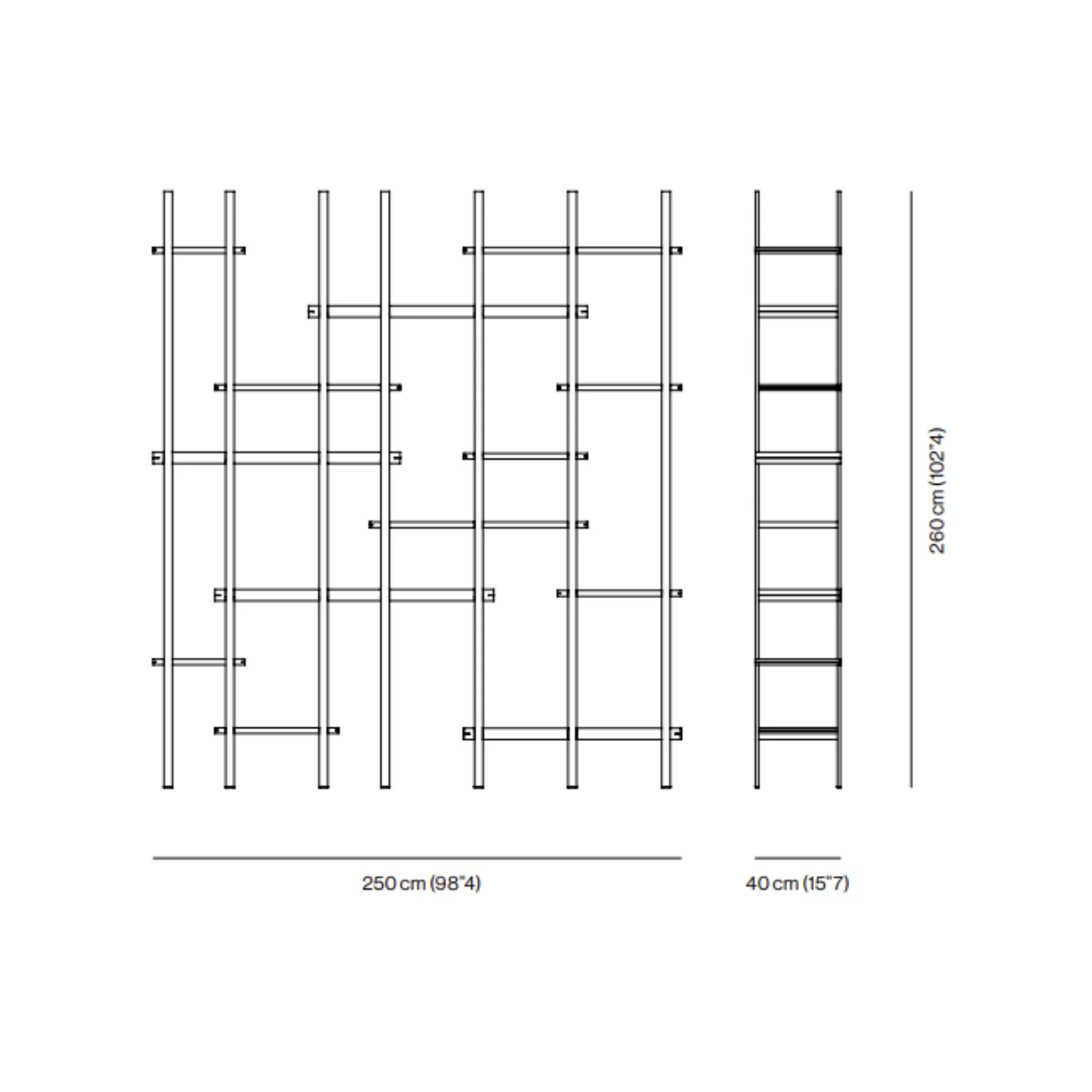 VENICEM - T-LINE BOOKCASE | $69,120.00 - Image 3