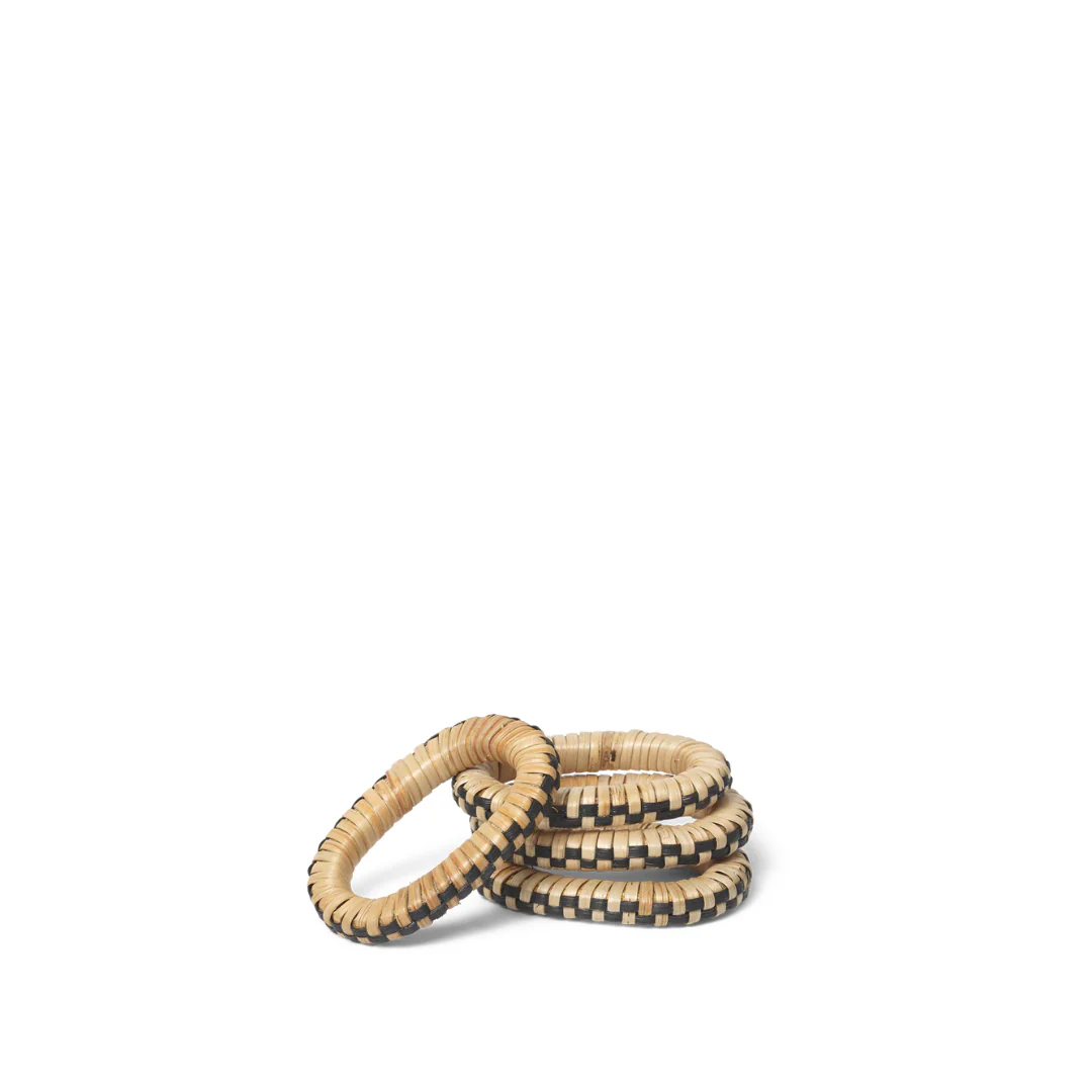 FERM LIVING | WEAVE NAPKIN RINGS SET OF 4 | $39.00 - Image 3