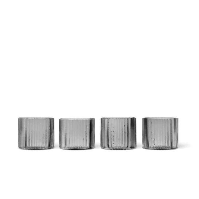FERM LIVING | RIPPLE LOW GLASSES SET OF 4 | $59.00 - Image 1
