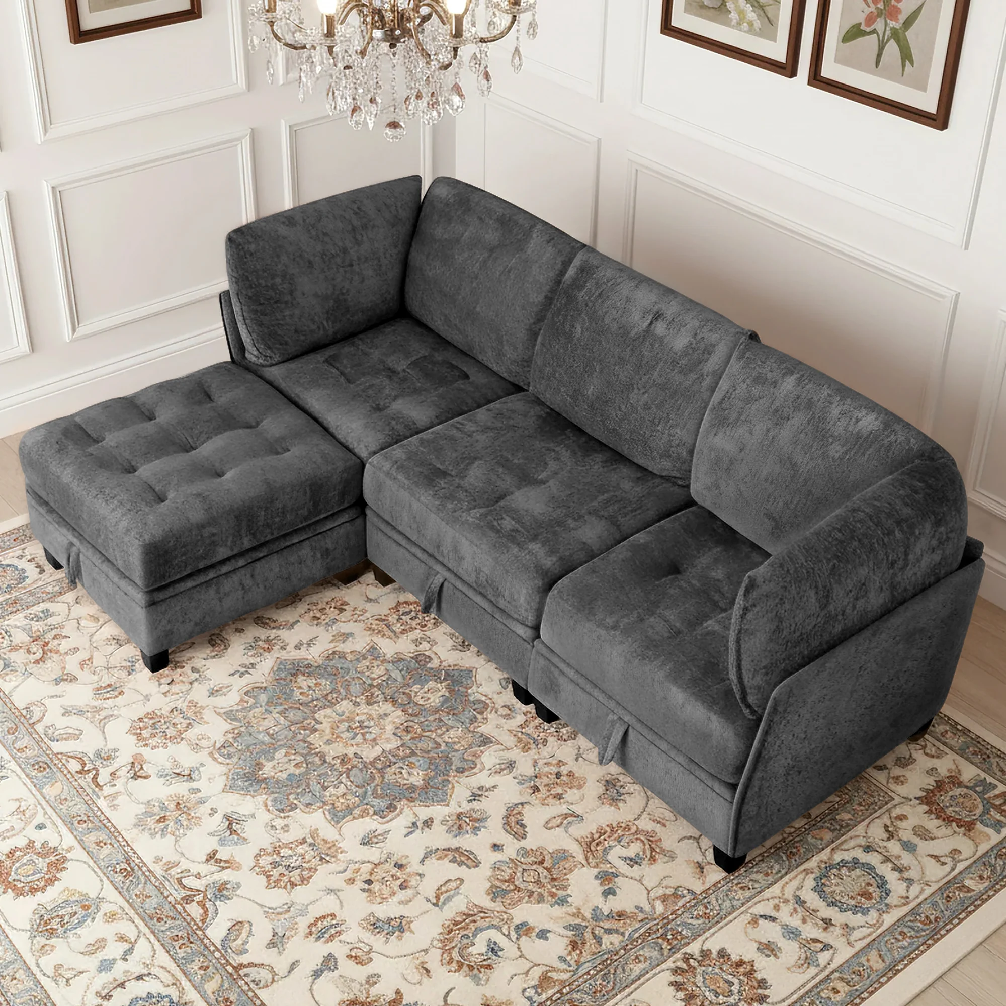 Advwin Oversized Modular Sectional Sofa with Storage - Image 3