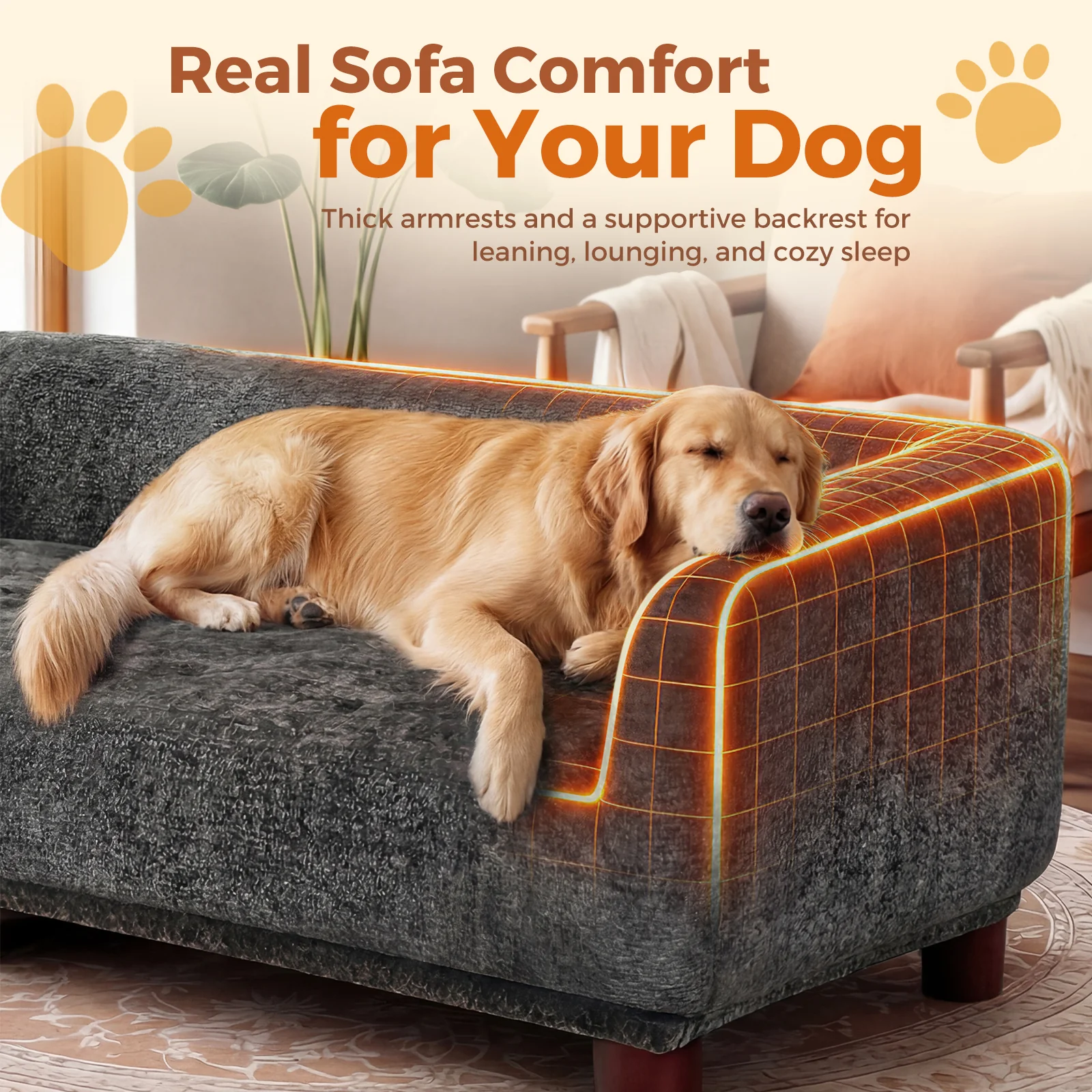 Advwin Dog Couch Sofa for Large & Extra Large Dogs - Image 3