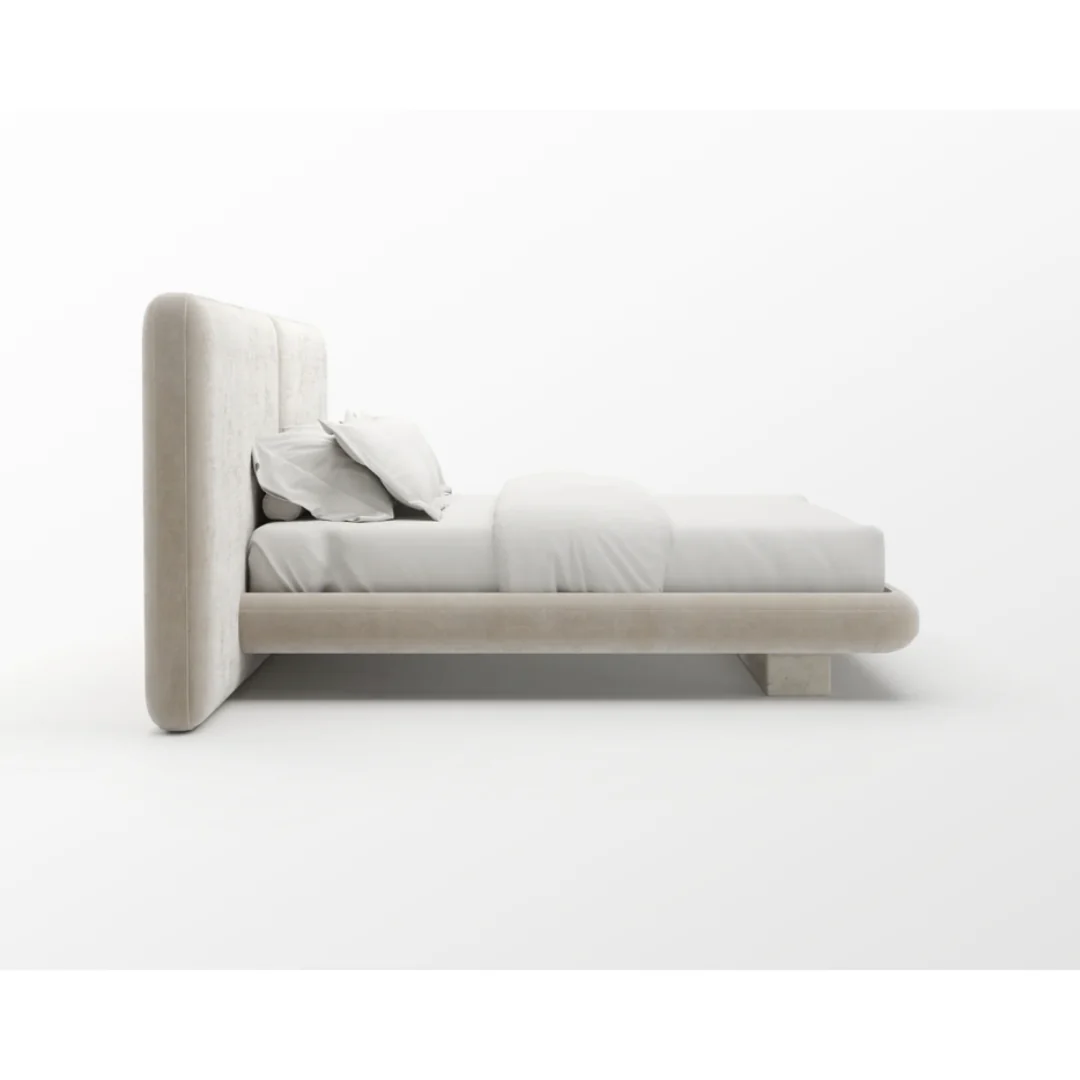 CARACOLE | OVERLAP UPH 2 PANEL KG BED IVORY | $8,190.00 - Image 3