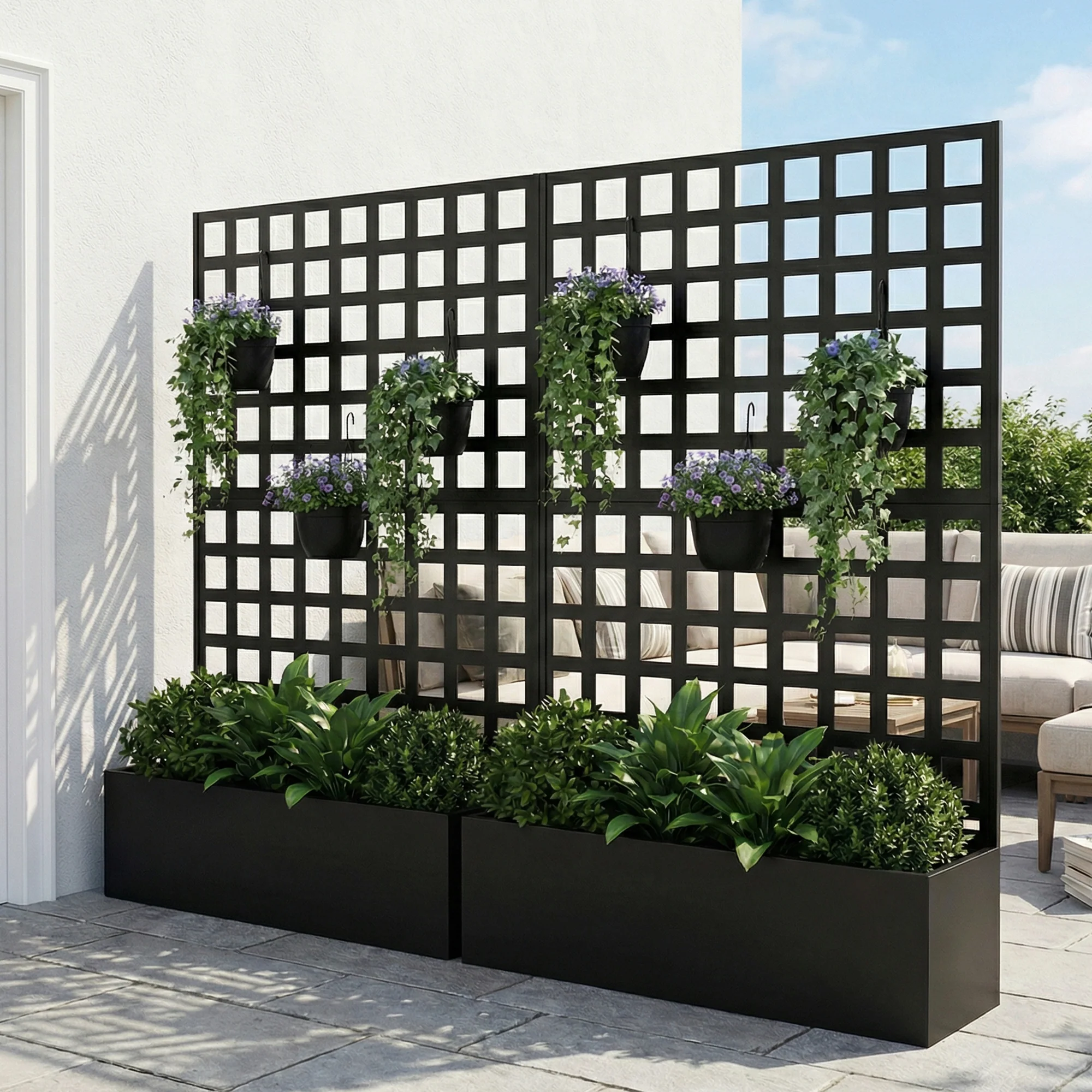 Advwin Drainage Holes Privacy Screen for Plants - Image 2