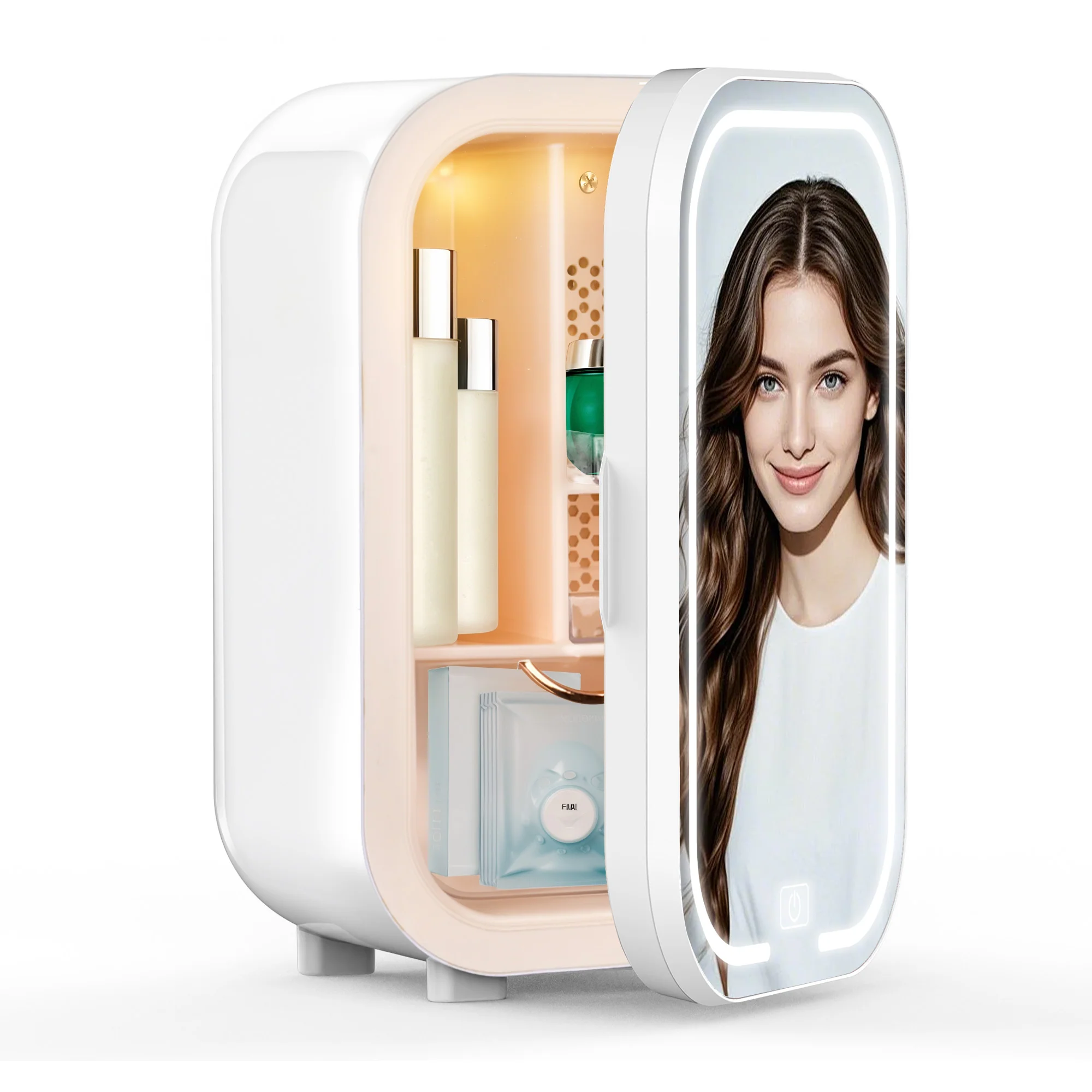 Advwin 22L Mini Skincare Fridge with LED Mirror