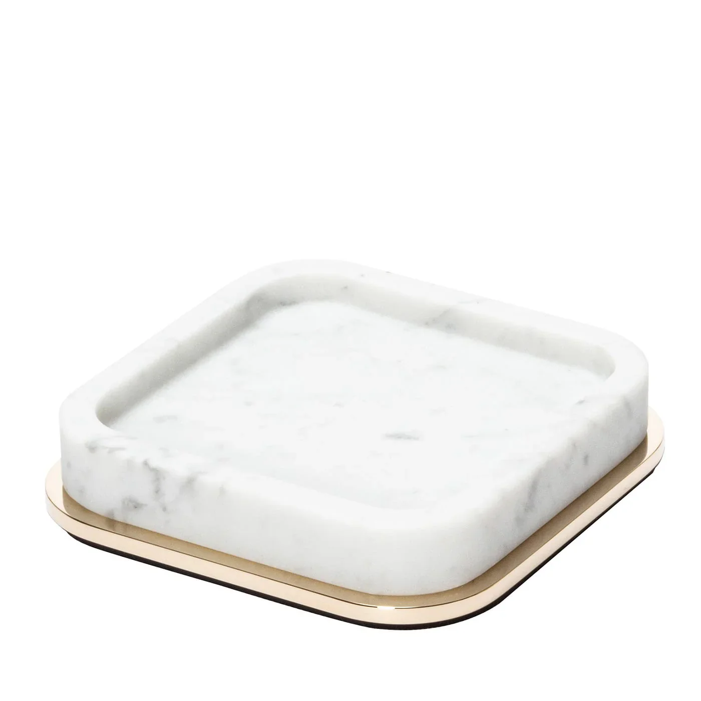 GIOBAGNARA | POLO WHITE MARBLE SQUARE VALET TRAY SMALL | $540.00 - Image 1