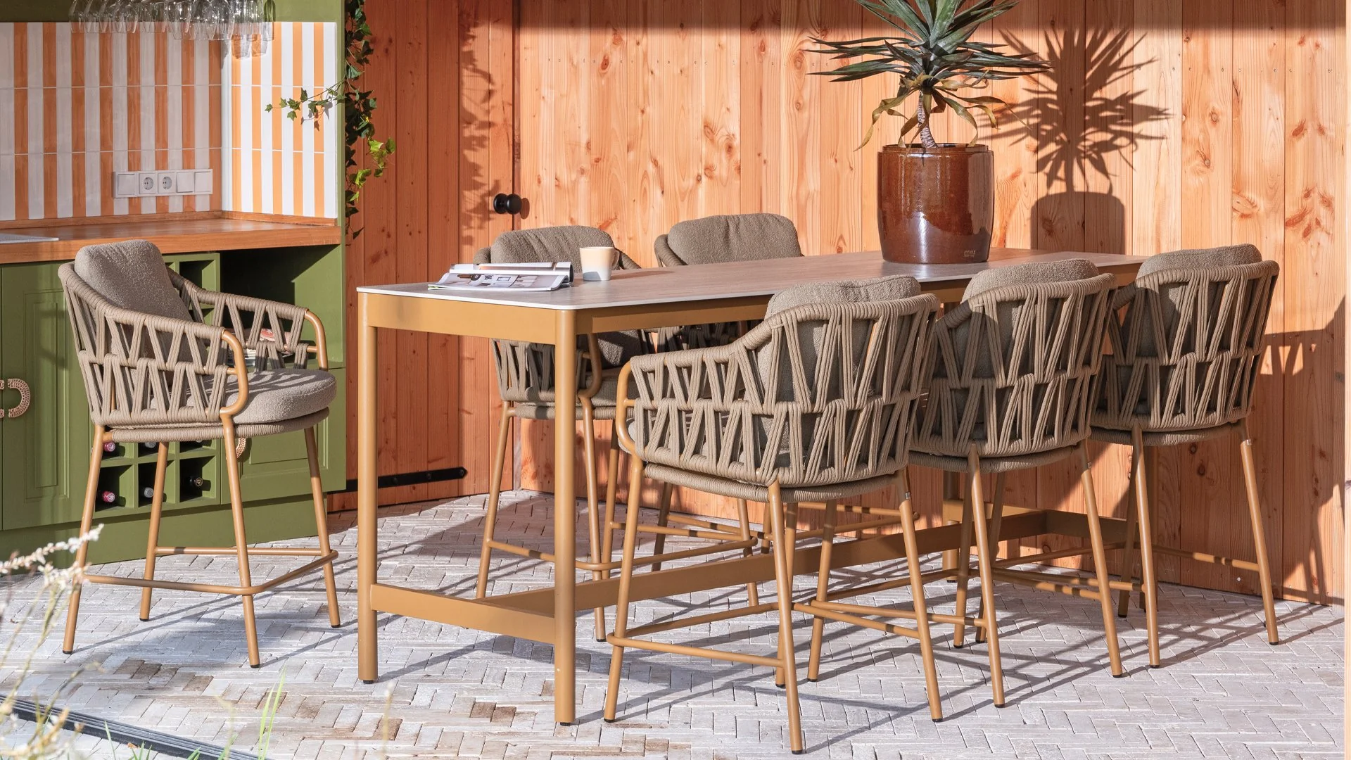 4 SEASONS OUTDOOR | BIARRITZ HIGH DINING CHAIR | SET OF 2 | $2,622.00 - Image 2