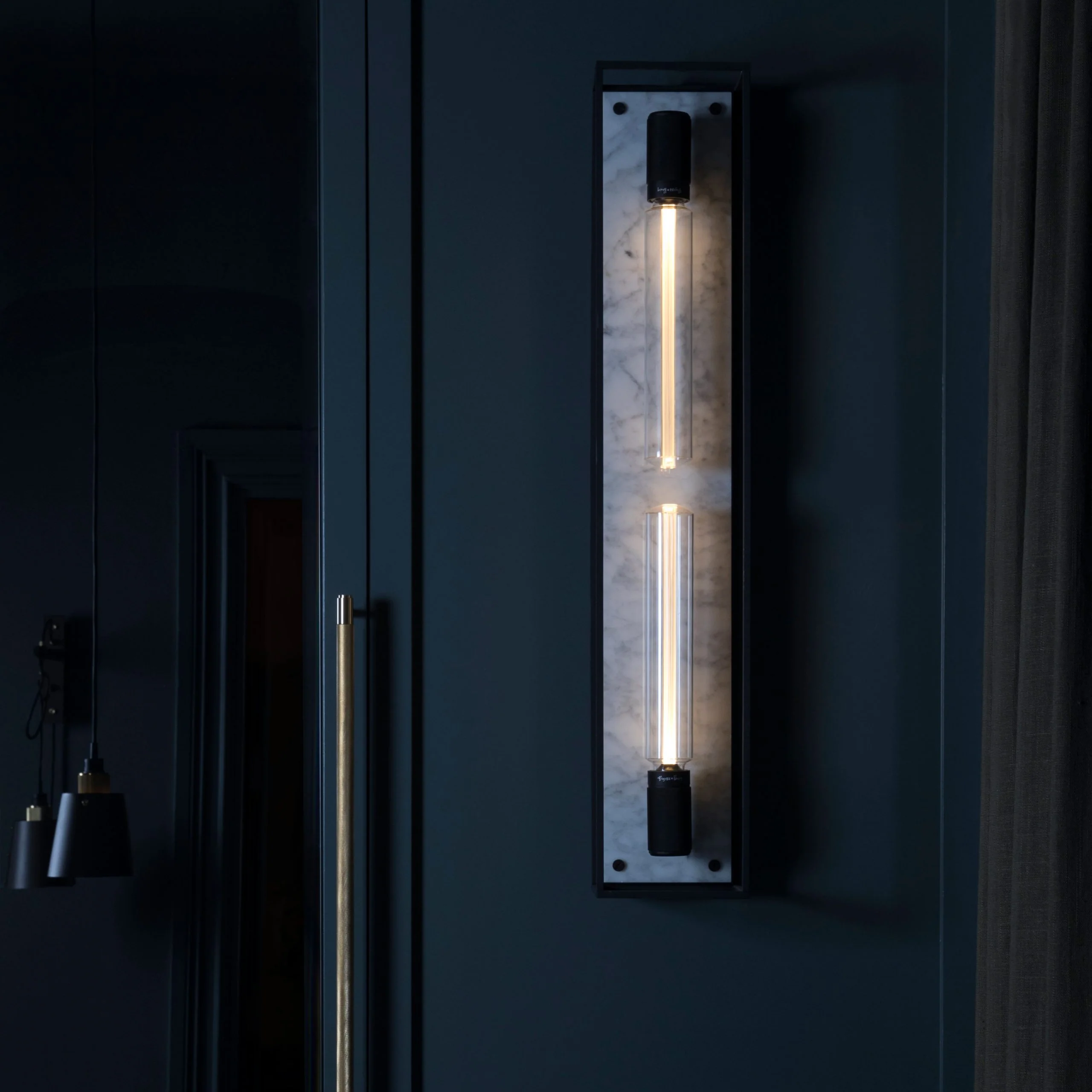 BUSTER AND PUNCH | X-LARGE CAGED WALL LIGHT - WHITE MARBLE - $1,454.00 - Image 3