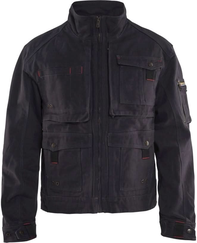 Blaklader 40621320 Brawny Canvas Jacket, Steel Blue, 4XL