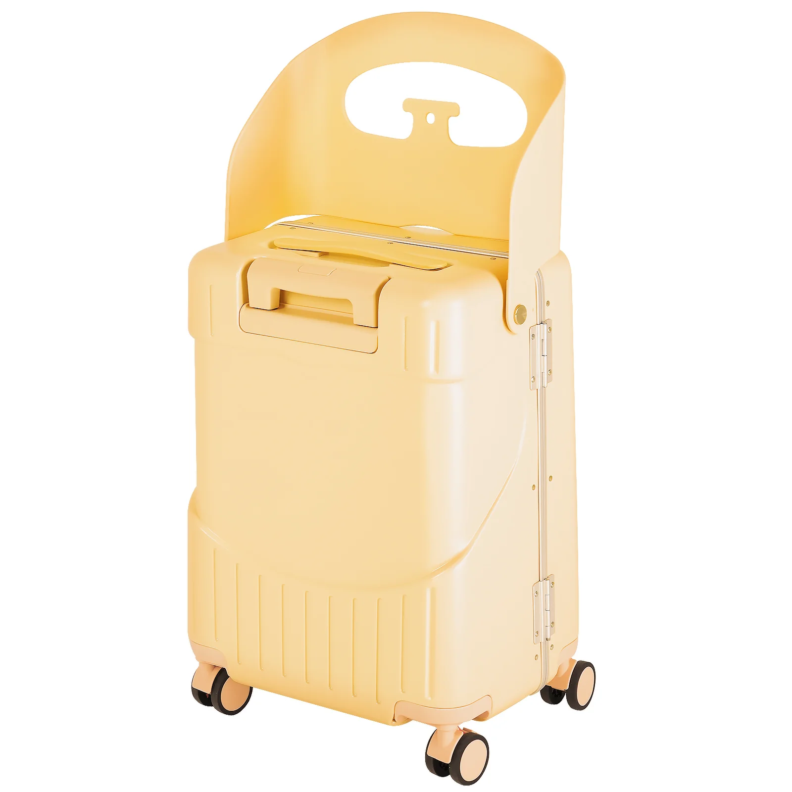 Advwin 20" Luggage with Foldable Baby Seat Yellow - Image 1