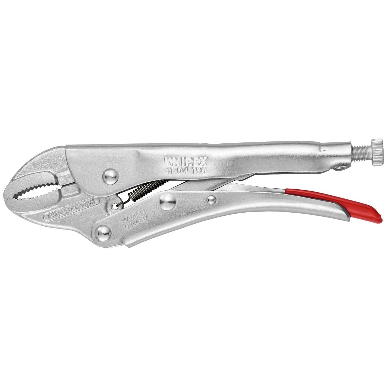 Knipex 41 04 180 Grip Pliers-Round Jaws - Image 1