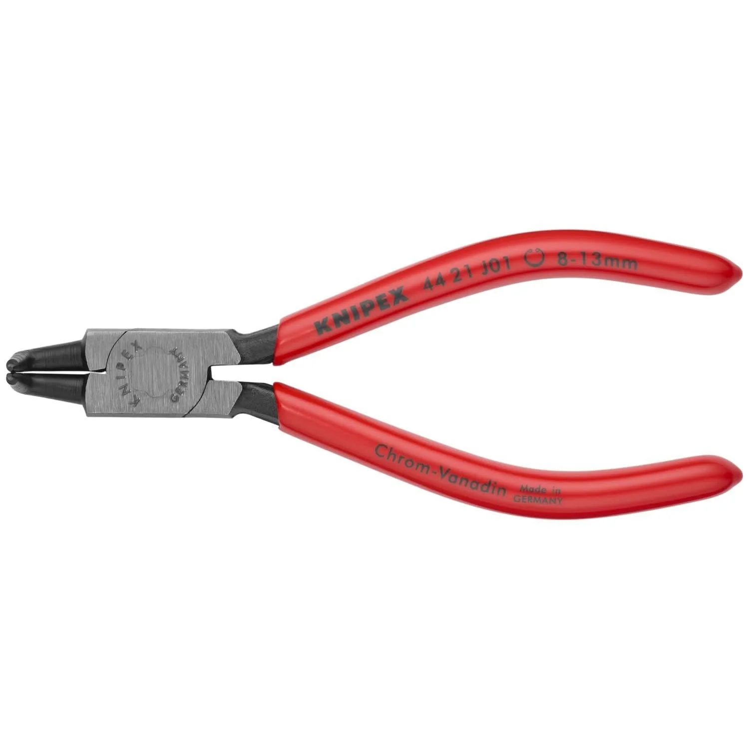 Knipex 44 21 J01 Internal 90&deg; Angled Snap Ring Pliers-Forged Tips - Image 1