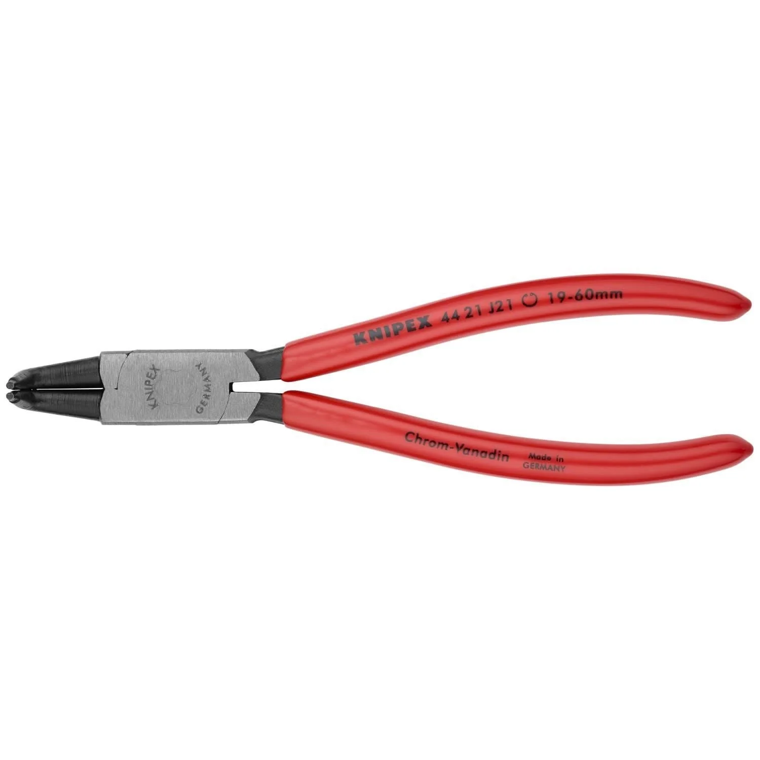 Knipex 44 21 J21 Internal 90&deg; Angled Snap Ring Pliers-Forged Tips - Image 1