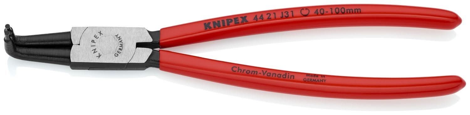 Knipex 44 21 J31 Internal 90&deg; Angled Snap Ring Pliers-Forged Tips - Image 2