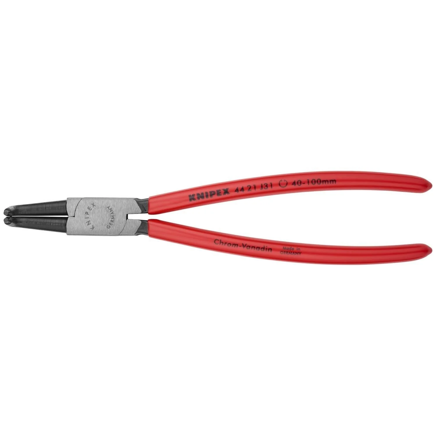 Knipex 44 21 J31 Internal 90&deg; Angled Snap Ring Pliers-Forged Tips - Image 1